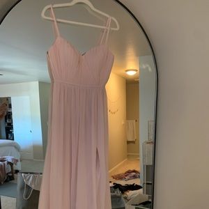 Azazie Zuma Blushing Pink Dress